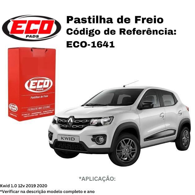 Pastilha de Freio Dianteira Ecopads Renault Kwid 1.0 12v 2019-2021